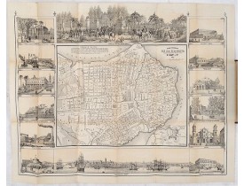 MAY, B. Y CA. -  ISLA DE CUBA [with 2 maps] Plano Pintoresco De La Habana con los numeros de las casas B. May y Ca. 1853. (with) Inset map Puerto y Cereanias De La Habana. (with) 14 views of Havana & prominent buildings.